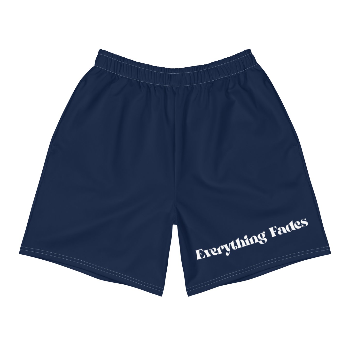 Unisex "Everything Fades" Athletic Shorts (Navy)