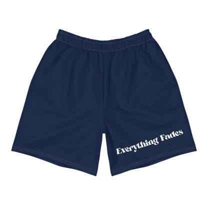 Unisex "Everything Fades" Athletic Shorts (Navy)