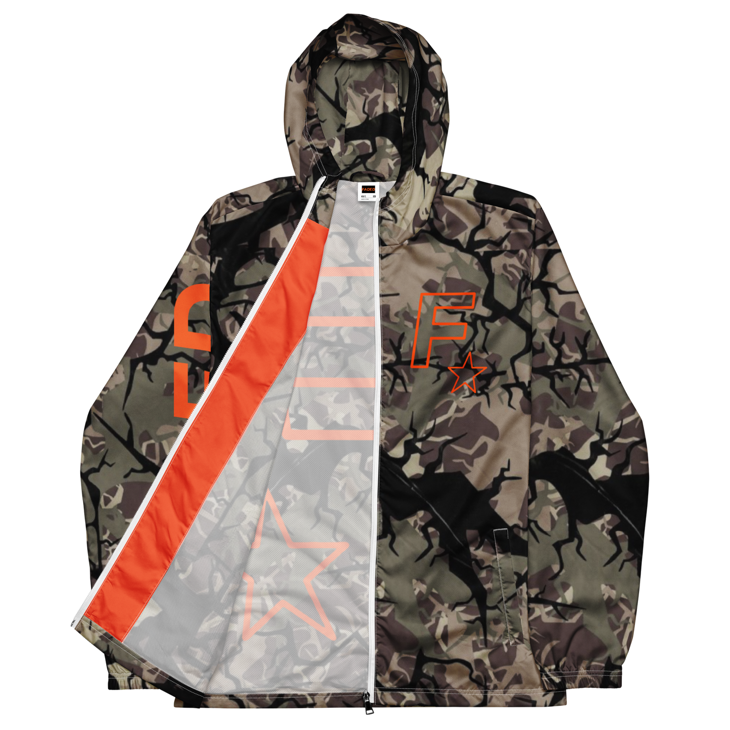 Faded Camo Unisex Windbreaker