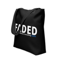 Faded (Subtle Blue Logo) "Live In The Moment" Tote Bag - Faded Fabrics