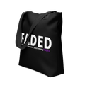 Faded (Subtle Purple Logo) "Live In The Moment" Tote Bag - Faded Fabrics