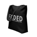Faded (Grey Logo) "Live In The Moment" Tote Bag - Faded Fabrics