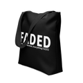 Faded (Subtle Grey Logo) "Live In The Moment" Tote Bag - Faded Fabrics