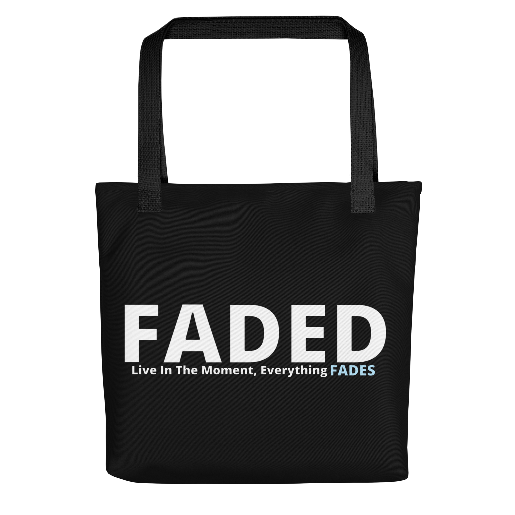 Faded (Subtle Baby Blue) Tote Bag