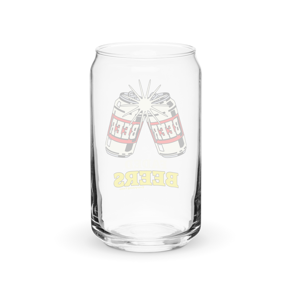 Faded Beers Mason Jar Type Glass