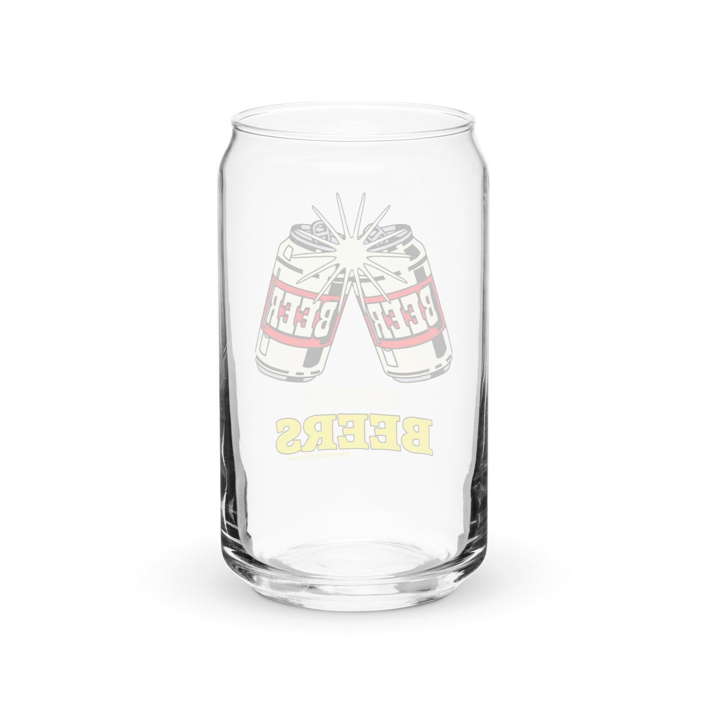 Faded Beers Mason Jar Type Glass