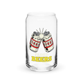Faded Beers Mason Jar Type Glass - Faded Fabrics