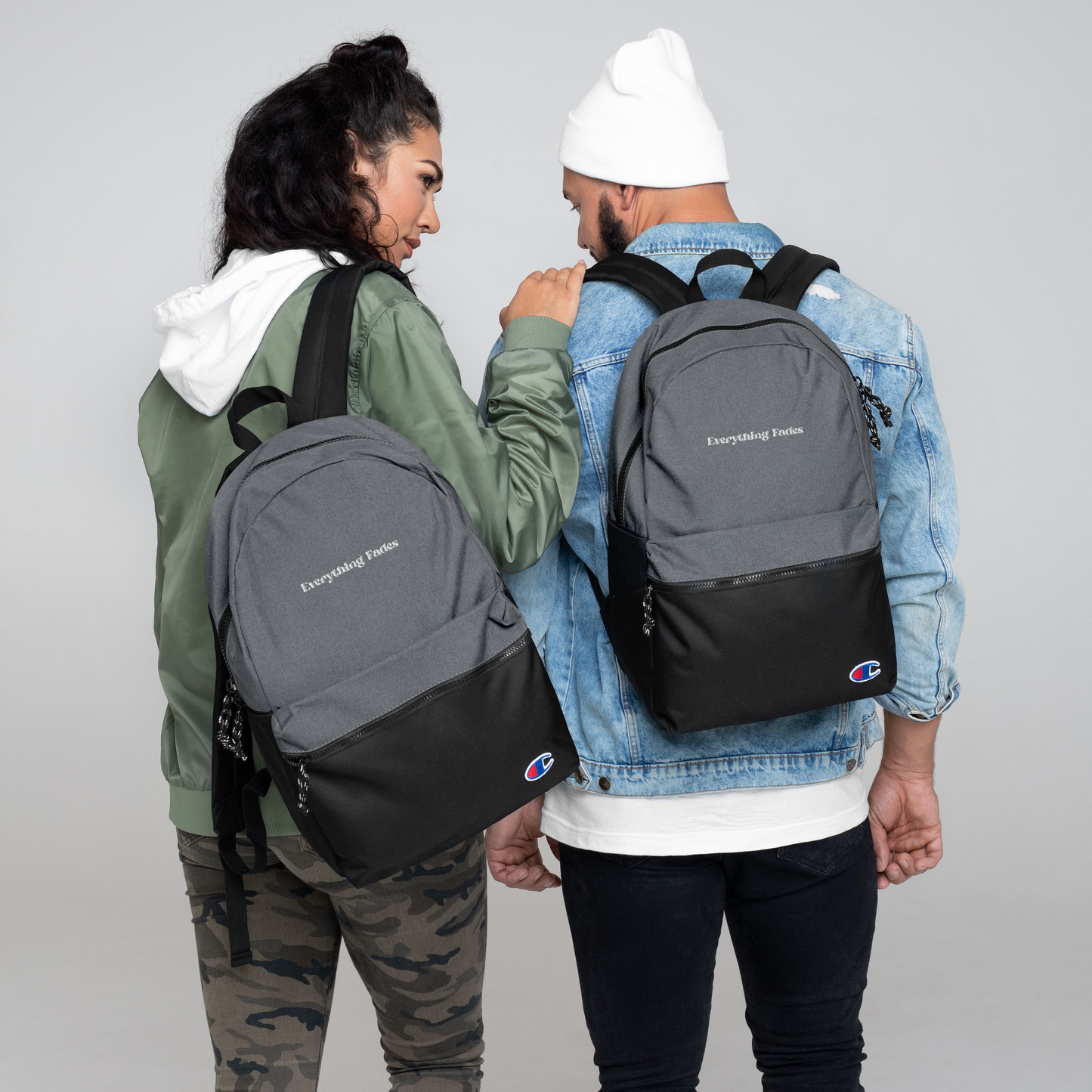 Everything Fades Embroidered Champion Backpack