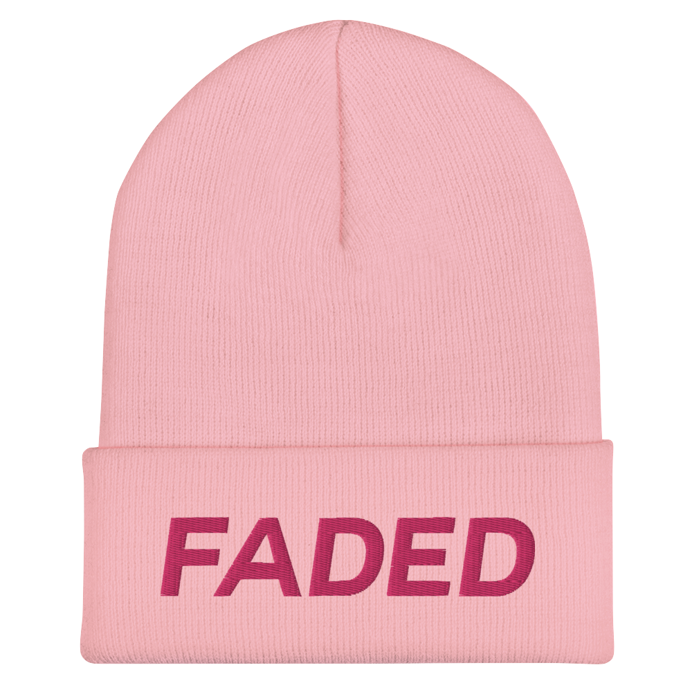 Faded (Flamingo) Cuffed Beanie