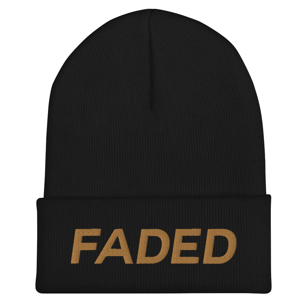 Faded (Old Gold) Cuffed Beanie