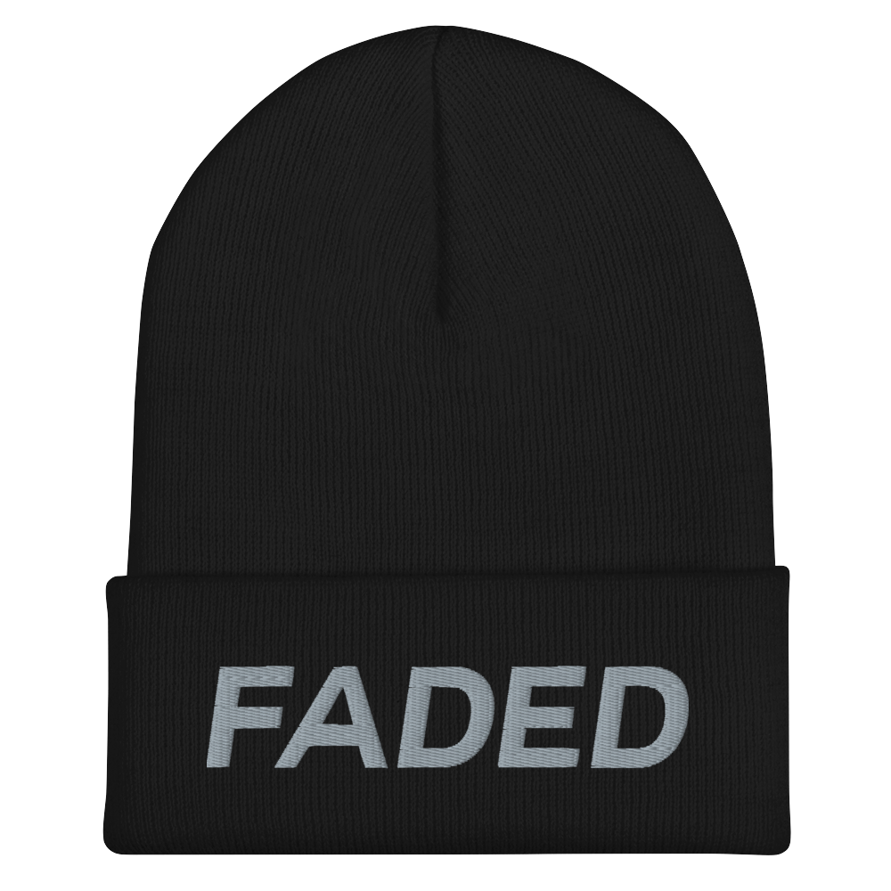 Faded (Grey) Cuffed Beanie