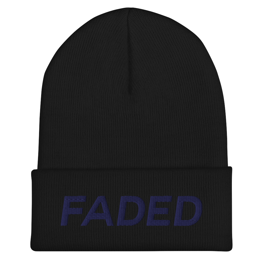 Faded (Navy) Cuffed Beanie