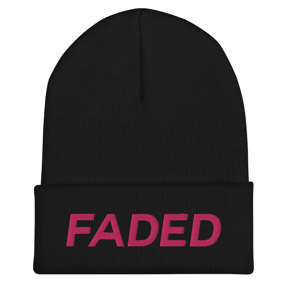 Faded (Flamingo) Cuffed Beanie