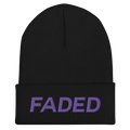 Faded (Purple) Cuffed Beanie - Faded Fabrics