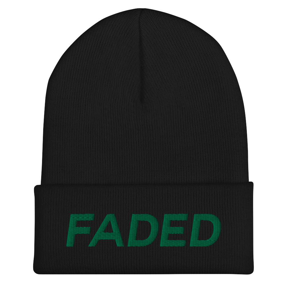 Faded (Green) Cuffed Beanie