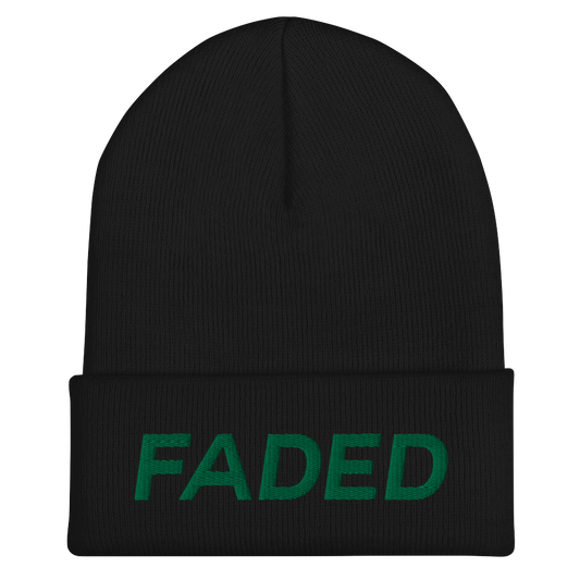 Faded (Green) Cuffed Beanie