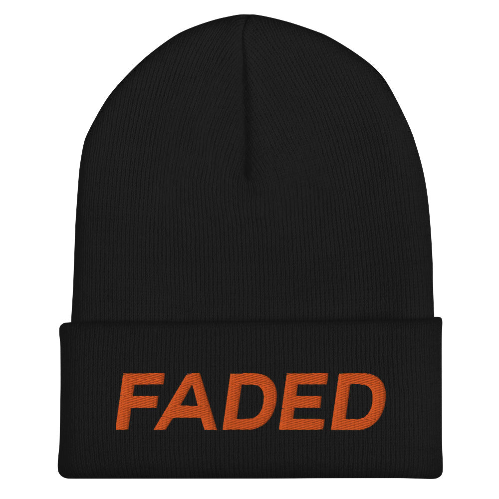 Faded (Orange) Cuffed Beanie