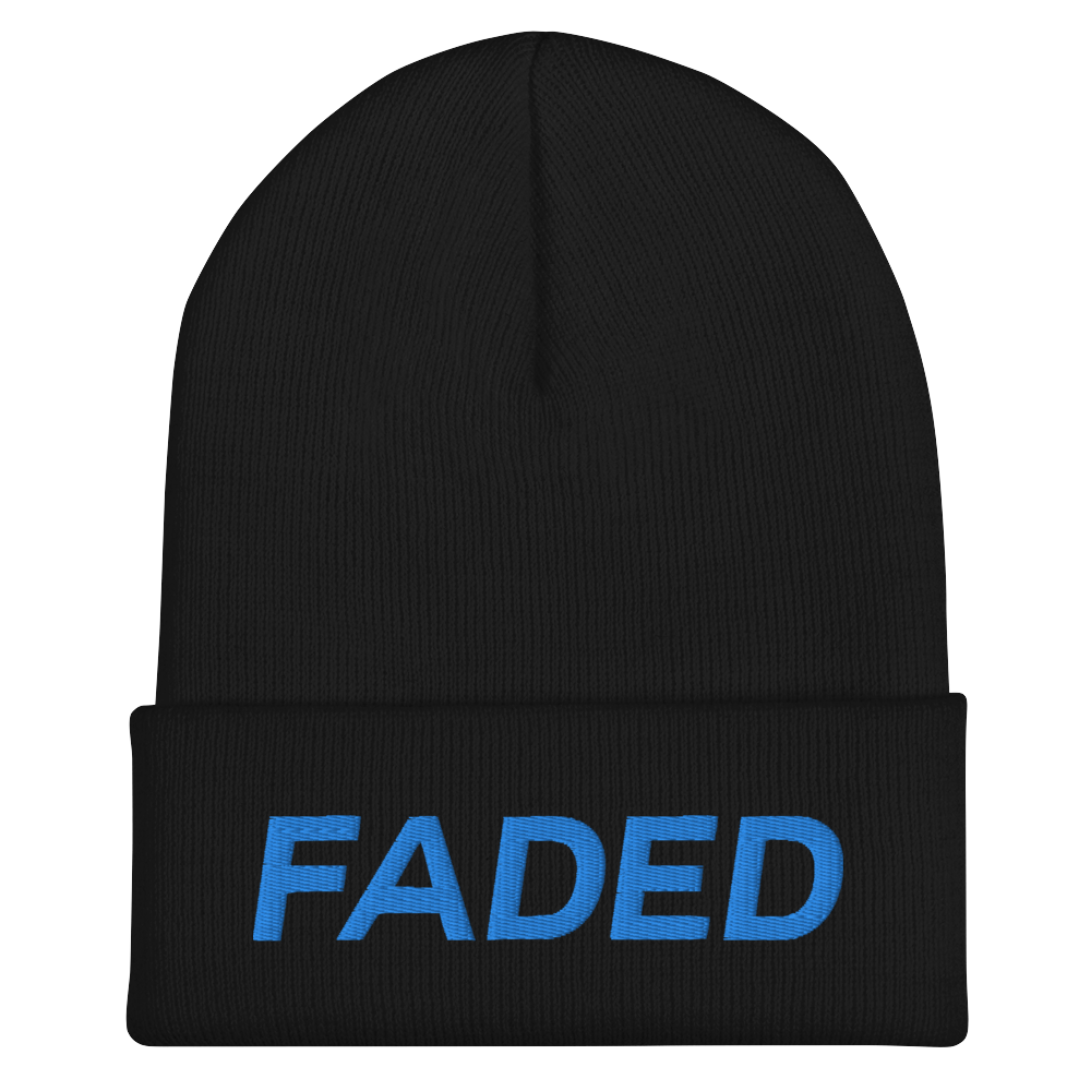 Faded (Aqua/Teal) Cuffed Beanie