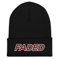 Faded (Red/White/Black Outline) Cuffed Beanie
