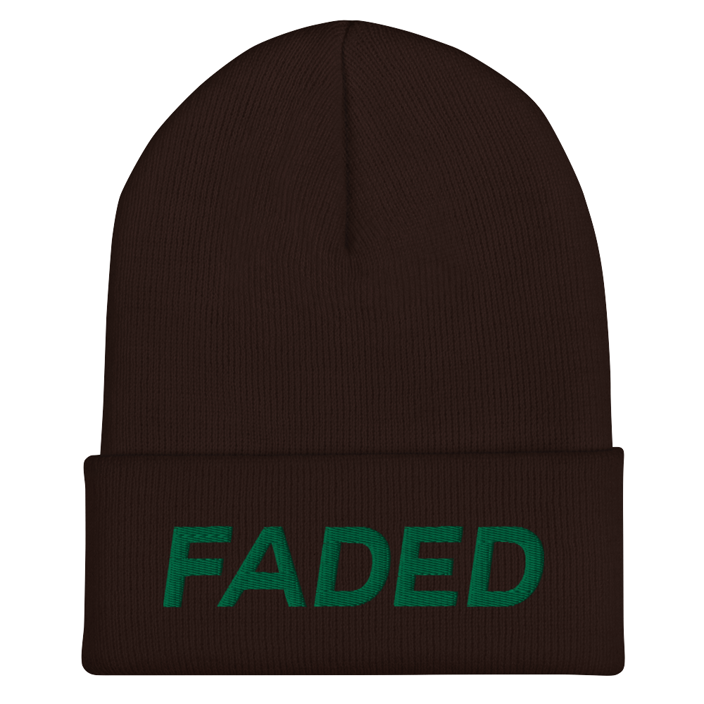 Faded (Green) Cuffed Beanie