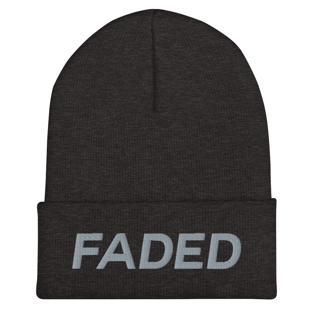 Faded (Grey) Cuffed Beanie