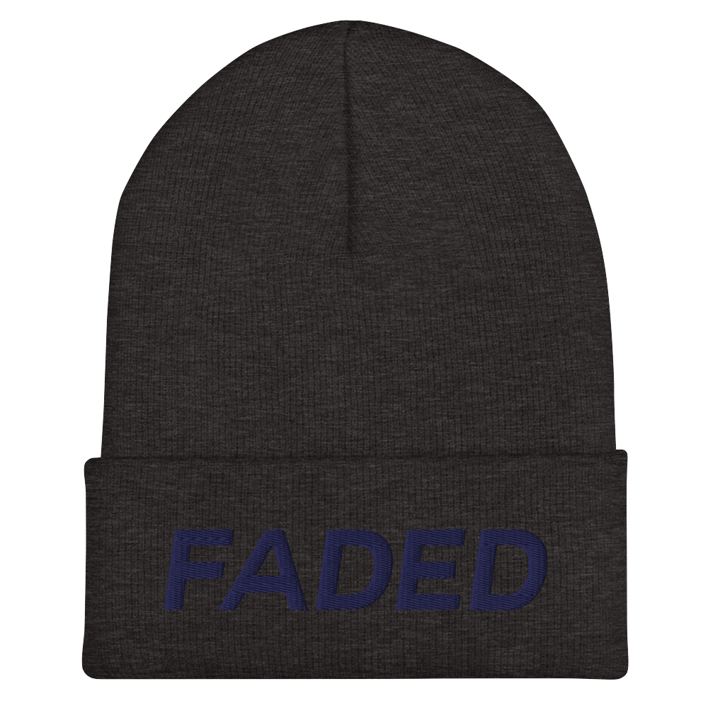 Faded (Navy) Cuffed Beanie