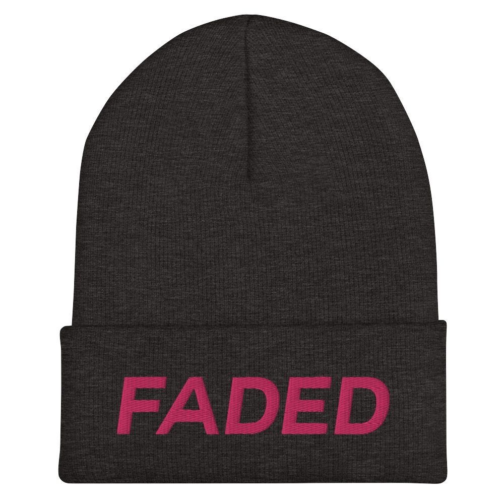 Faded (Flamingo) Cuffed Beanie