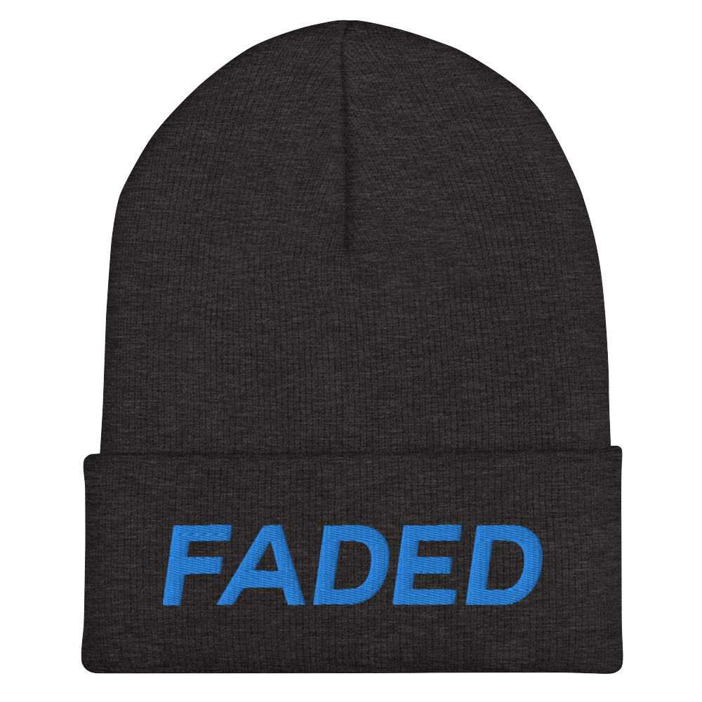 Faded (Aqua/Teal) Cuffed Beanie