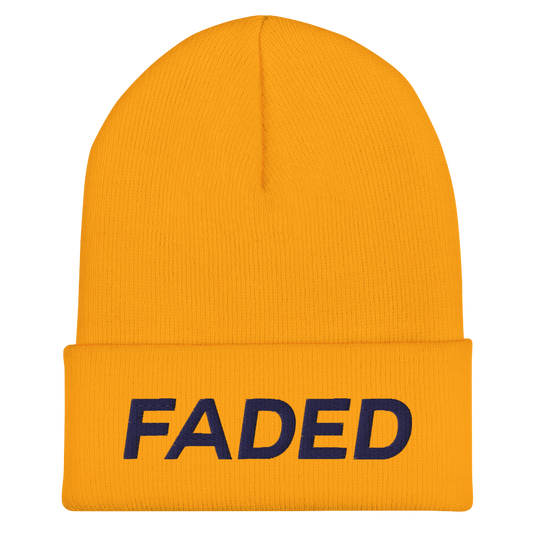 Faded (Navy) Cuffed Beanie