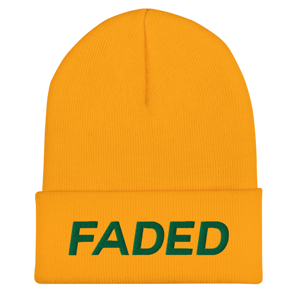 Faded (Green) Cuffed Beanie