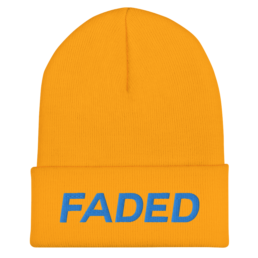 Faded (Aqua/Teal) Cuffed Beanie
