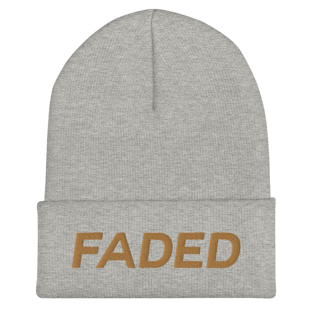 Faded (Old Gold) Cuffed Beanie