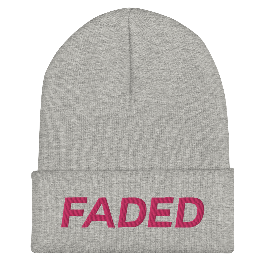 Faded (Flamingo) Cuffed Beanie