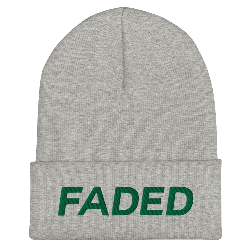 Faded (Green) Cuffed Beanie