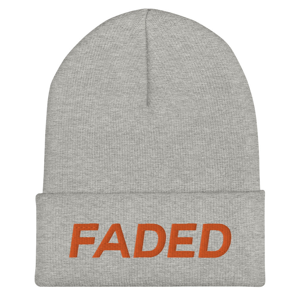 Faded (Orange) Cuffed Beanie