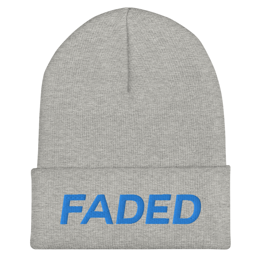 Faded (Aqua/Teal) Cuffed Beanie