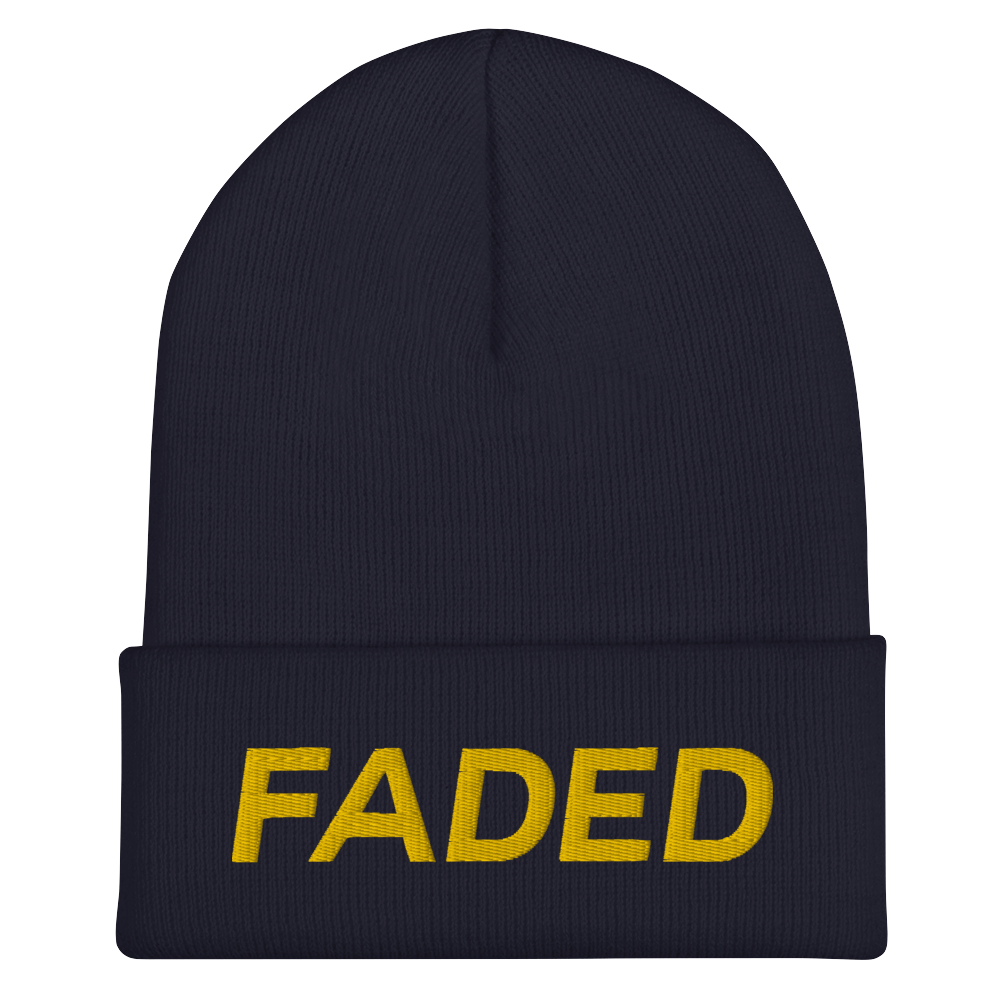 Faded (Gold) Cuffed Beanie