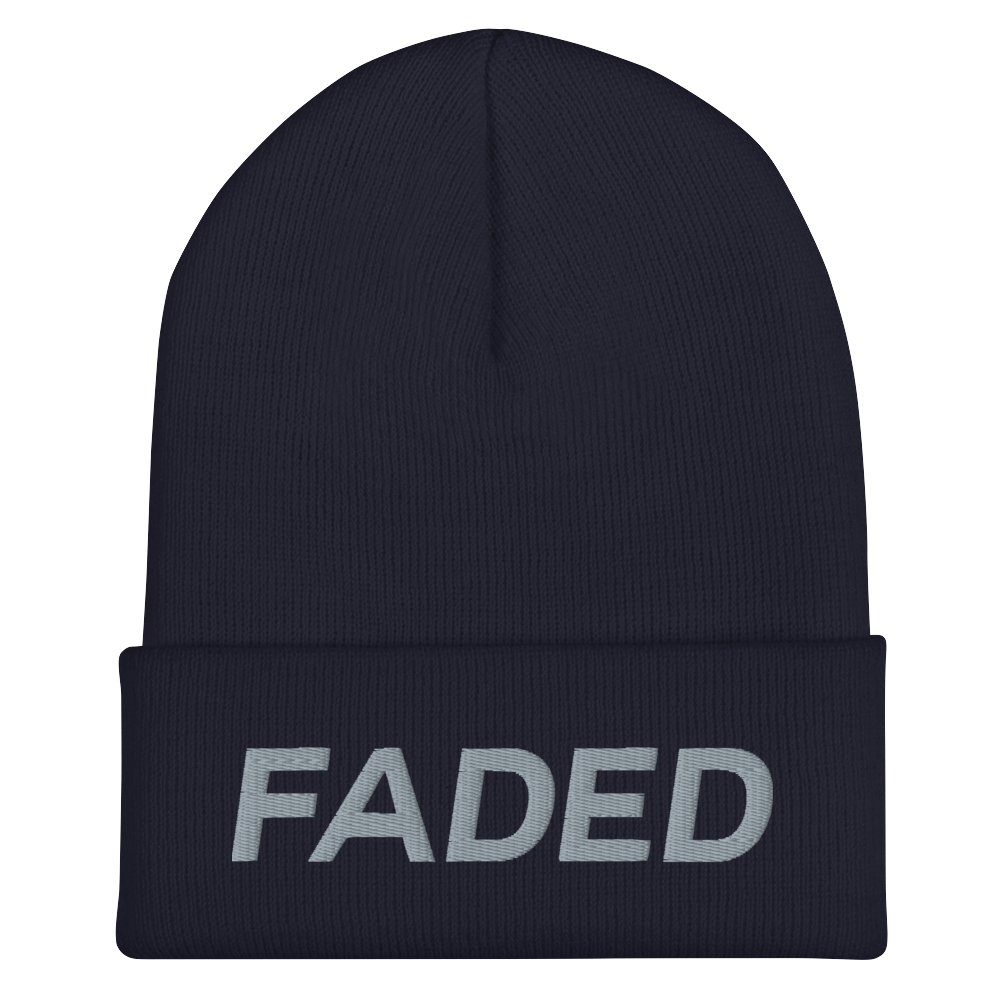 Faded (Grey) Cuffed Beanie