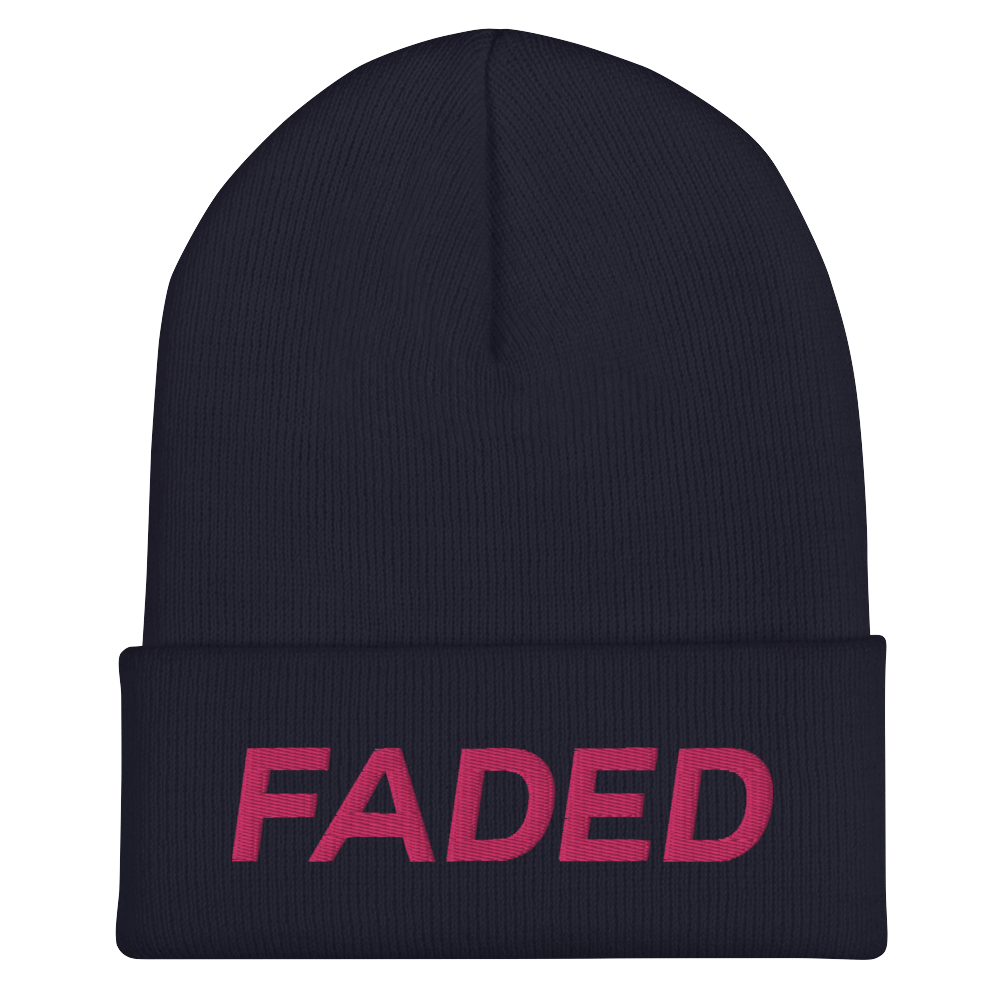 Faded (Flamingo) Cuffed Beanie