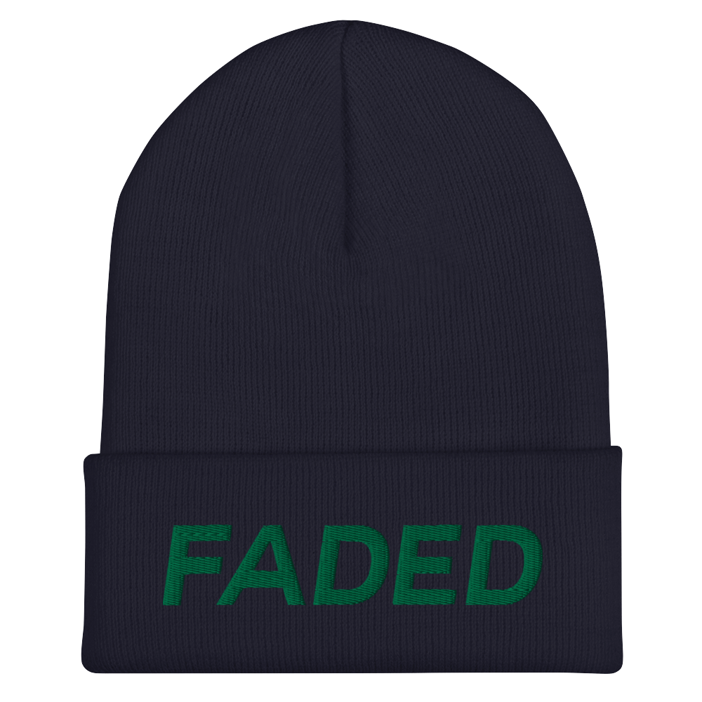 Faded (Green) Cuffed Beanie