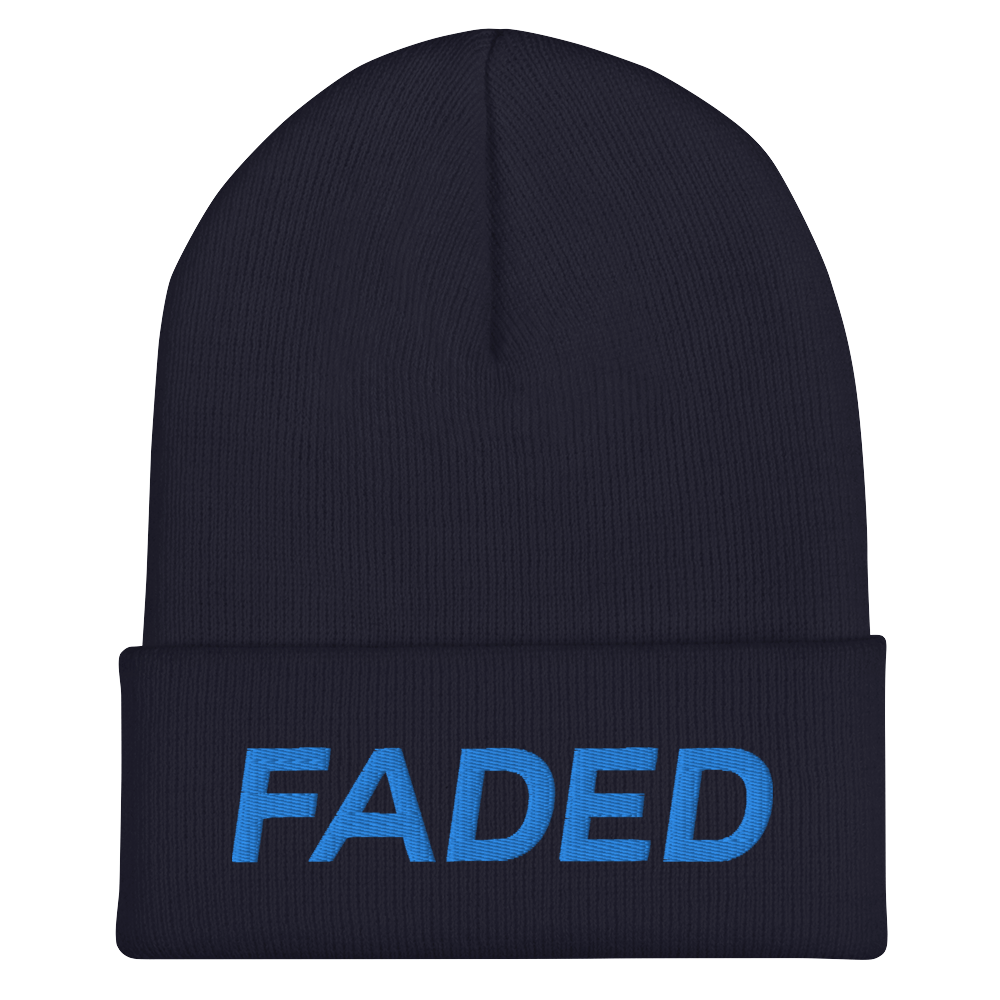 Faded (Aqua/Teal) Cuffed Beanie