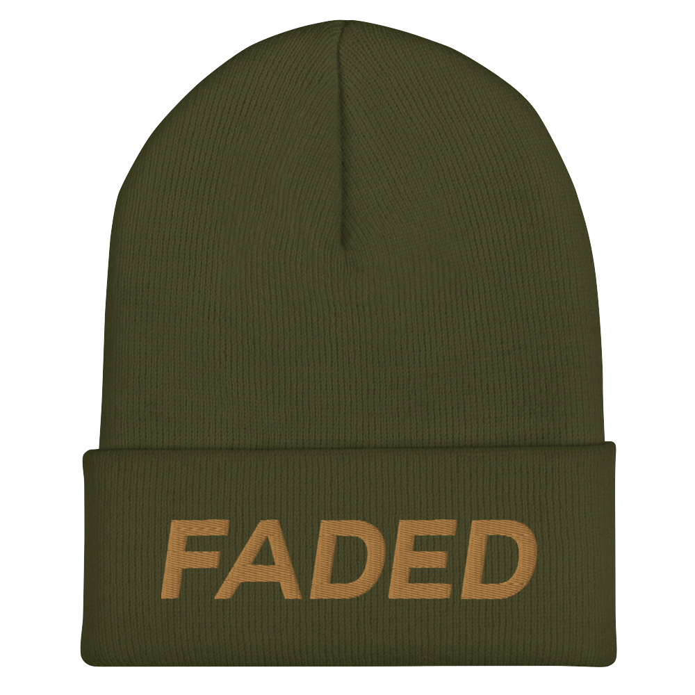 Faded (Old Gold) Cuffed Beanie