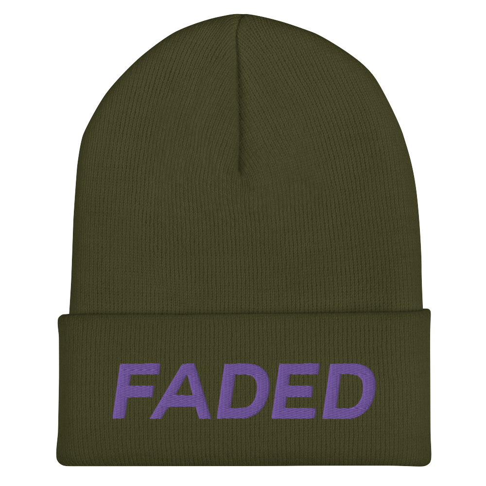 Faded (Purple) Cuffed Beanie