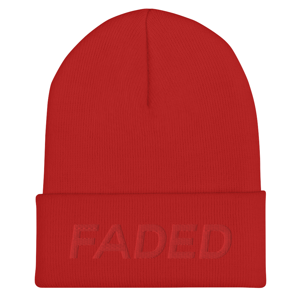 Faded (Red) Cuffed Beanie