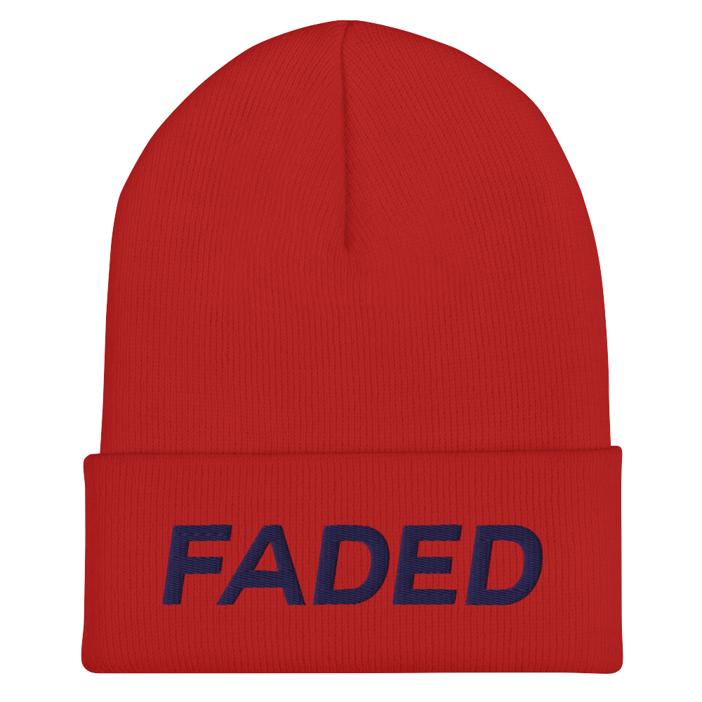 Faded (Navy) Cuffed Beanie