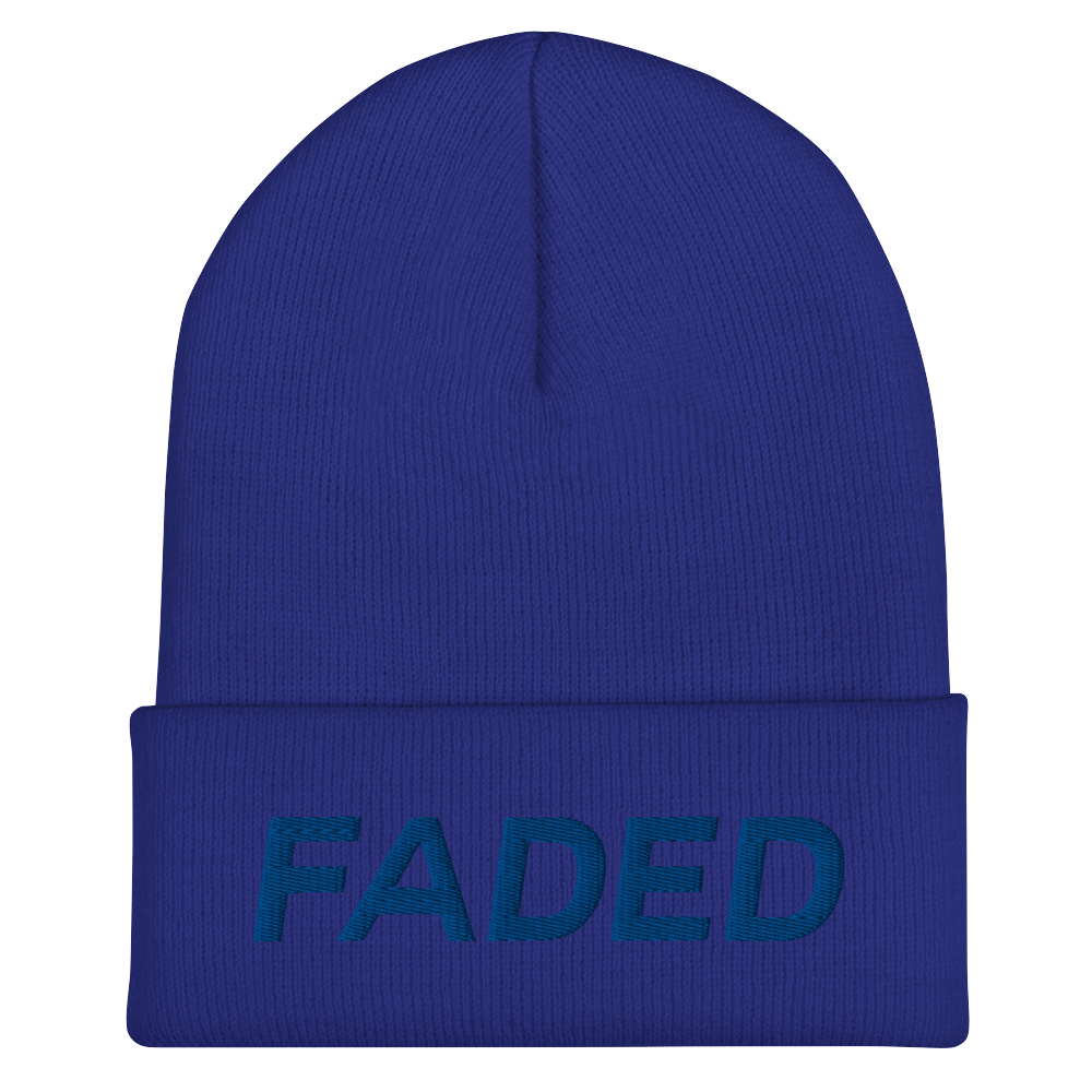 Faded (Royal) Cuffed Beanie