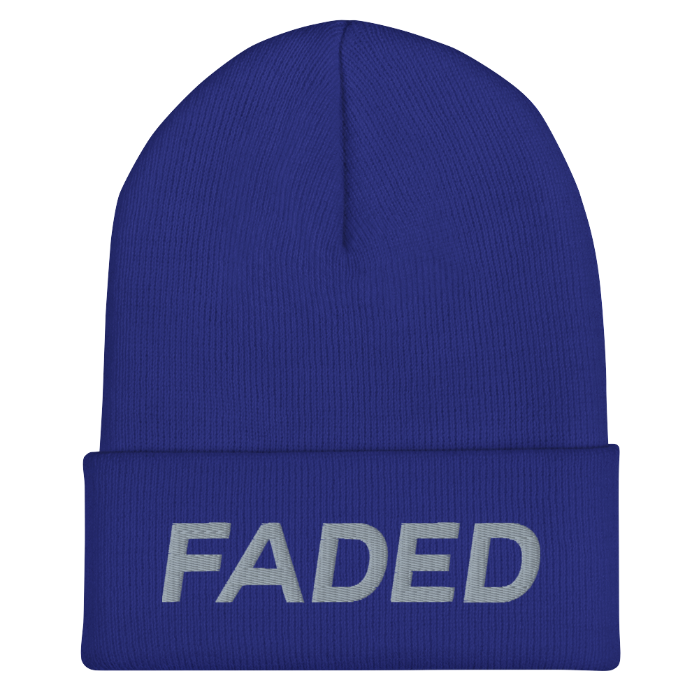 Faded (Grey) Cuffed Beanie