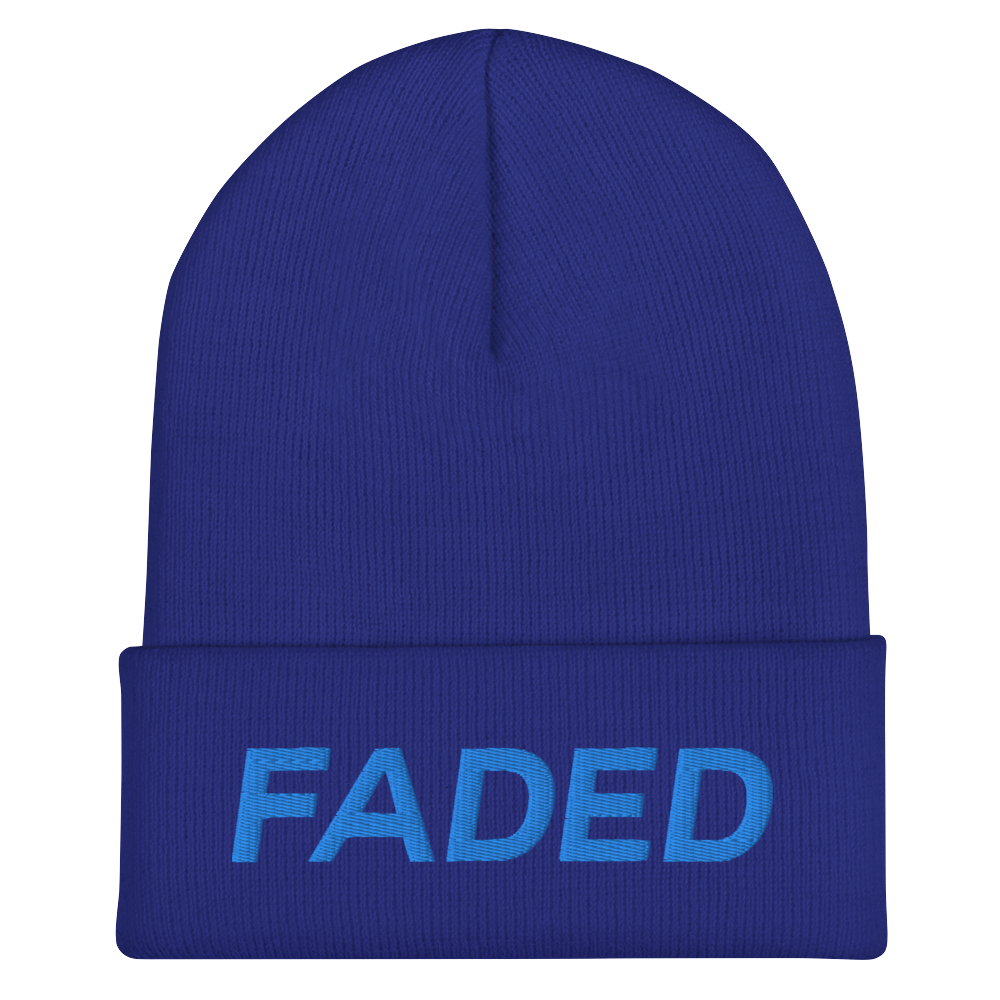 Faded (Aqua/Teal) Cuffed Beanie