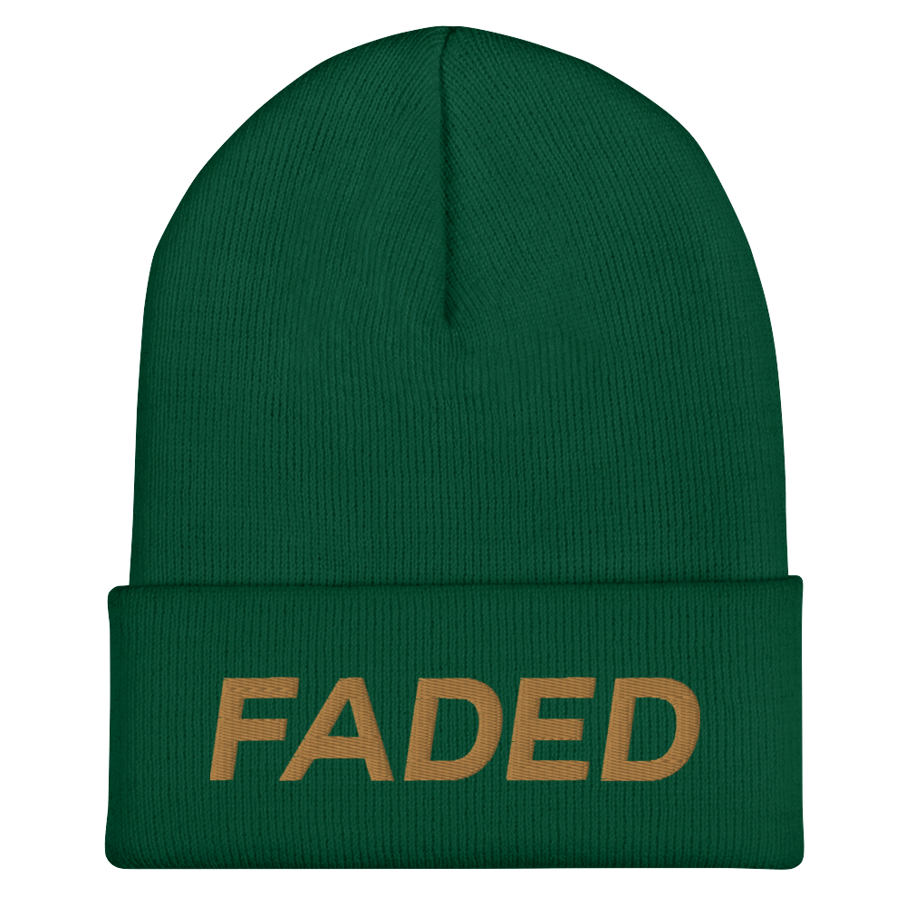 Faded (Old Gold) Cuffed Beanie