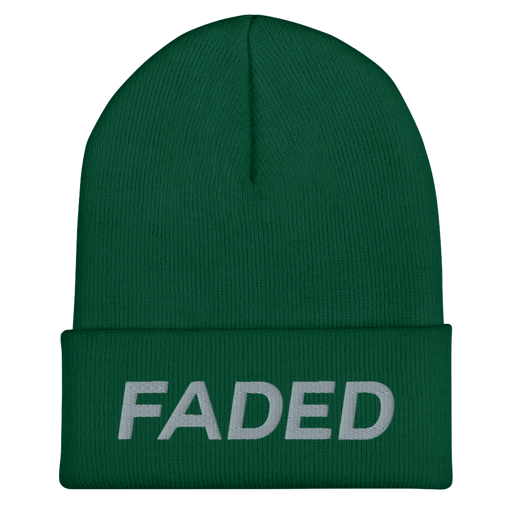 Faded (Grey) Cuffed Beanie